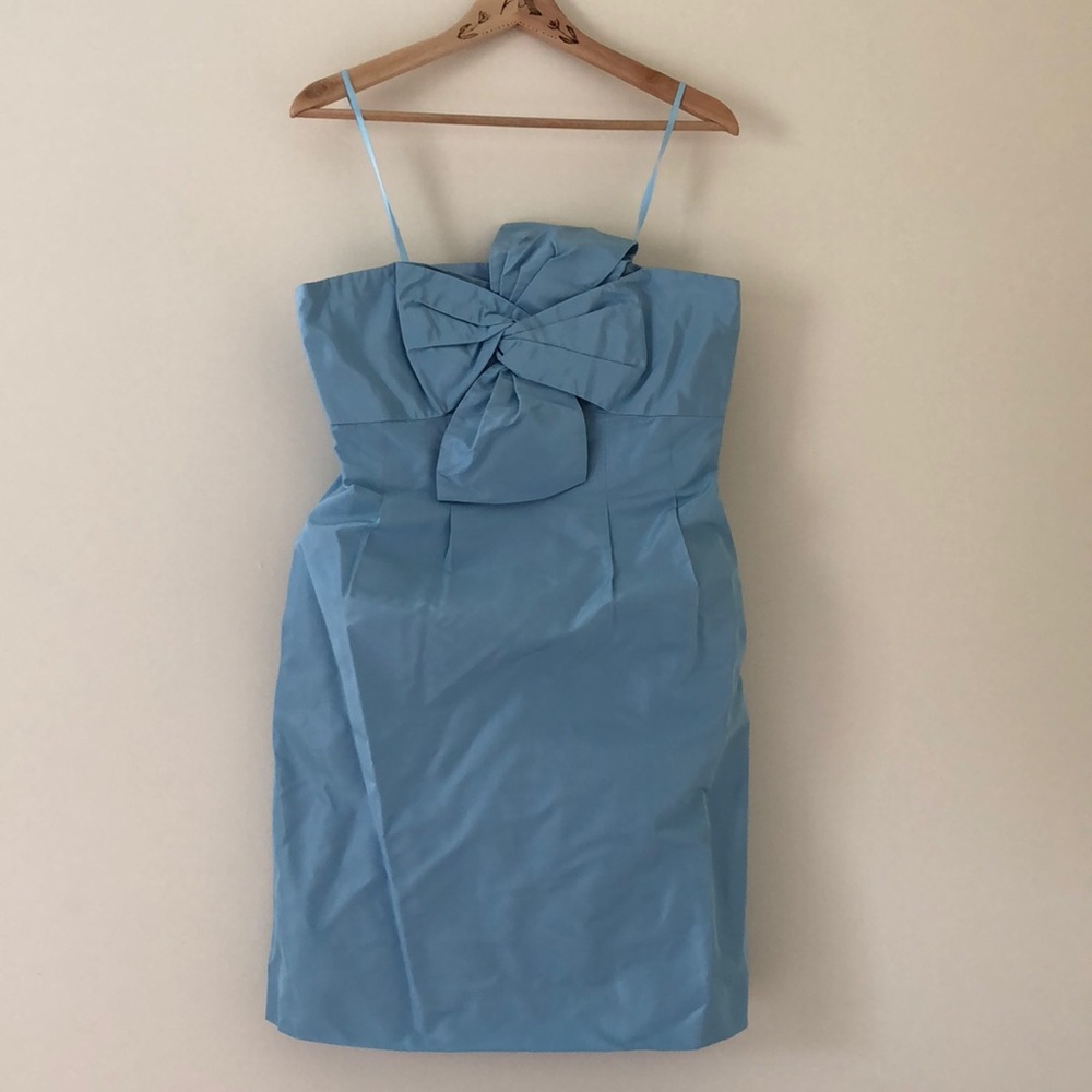 J.crew light blue strapless dress